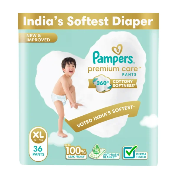 Pampers Premium Care Baby Diapers | Pant Style | XL | 36 pcs